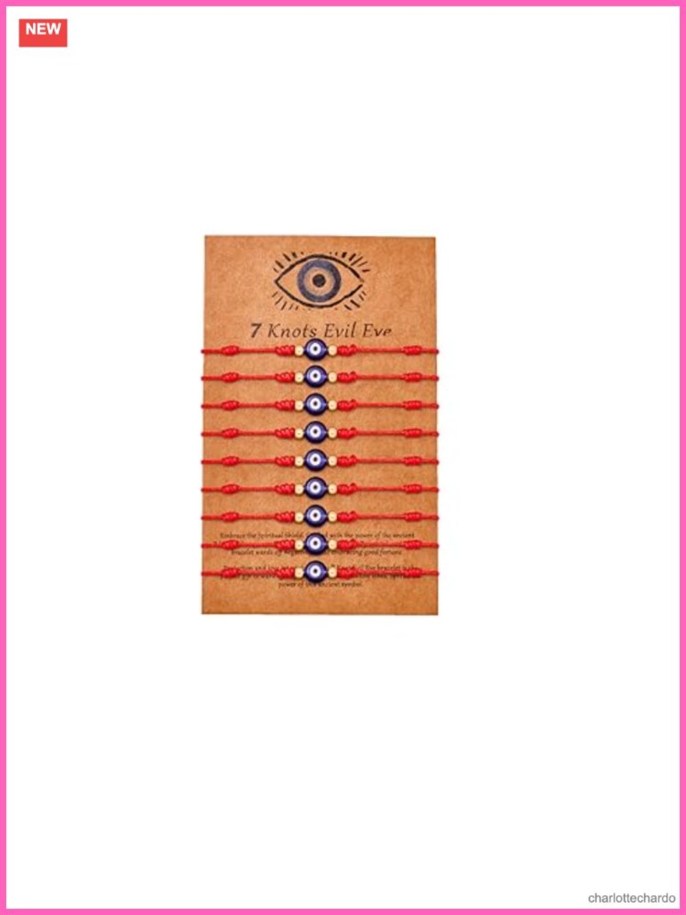 Adjustable Red String Evil Eye Bracelets 7 Knot Protective Jewelry for Men Women